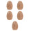 5Pièces Figurines Oeufs Rotin Naturel Décoration Rustique 6