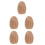 5Pièces Figurines Oeufs Rotin Naturel Décoration Rustique 7