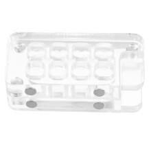 4St Mini Portable Watercolor Palette Acryl Transparant Voor Onderweg