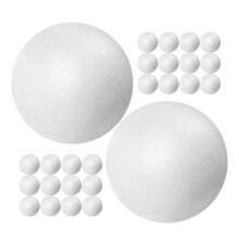 400Pcs Soft White Foam Spheres for Crafting Kids Party Decoration