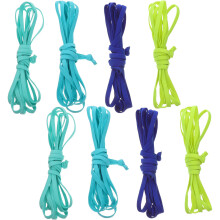12Pcs Assorted Color Skipping Ropes Elastic Kids Jump Rope Lightweight
