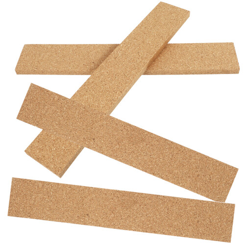 16Pcs Self-Adhesive Cork Wall Strips Light Brown for Office Memo Board