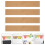 16Pcs Self-Adhesive Cork Wall Strips Light Brown for Office Memo Board 9