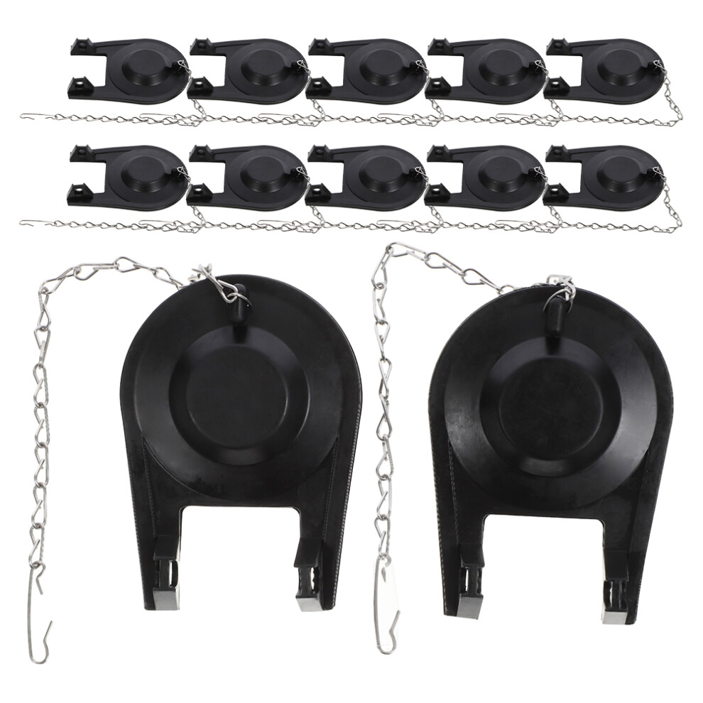 30Pcs Black Pvc Toilet Flapper Valve For Water-Saving Toilets 3631485498937