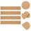 16Pcs Self-Adhesive Cork Wall Strips Light Brown for Office Memo Board 10