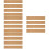16Pcs Self-Adhesive Cork Wall Strips Light Brown for Office Memo Board 7