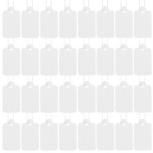 2Pcs Handmade White Paper Tags with String for Gift and Wedding Favors