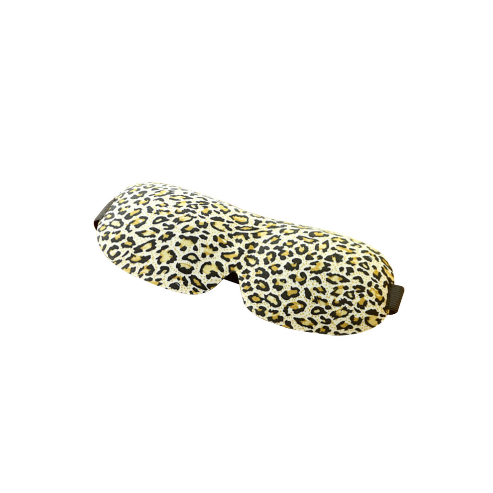 Totority Light Sleeping Mask 3D Blocking Leopard Print For Travel Nap