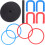 3Pcs 2 Kit 18Pcs Horseshoe Ring Toss Game For Kids 7
