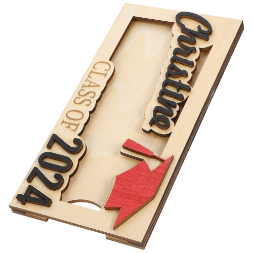 5Pcs Graduation Wood Money Container And Storage 2