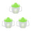 3Pcs Sippy Cup With Handle And Scale For Toddlers 8