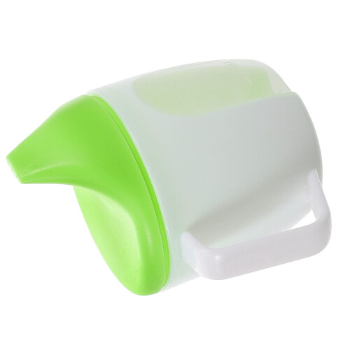 3Pcs Infant Feeding Cups Green PP Sippy Cups with Handle and Scale 2