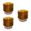 300Pcs Gold Plastic Muffin Tray Single Biscuit Container for Festivals 5