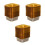 300Pcs Gold Plastic Muffin Tray Single Biscuit Container for Festivals 7