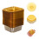 300Pcs Gold Plastic Muffin Tray Single Biscuit Container for Festivals 10