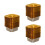 300Pcs Gold Plastic Muffin Tray Single Biscuit Container for Festivals 4