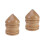 2Pcs Wooden Diy Gyroscope With 4