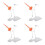 4 Sets Figure With Stand Model Holder For Car Interior Decoration 10