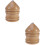 2Pcs Wooden Diy Gyroscope With 6