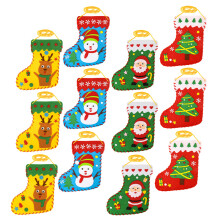60 Pcs DIY Felt Socks Making Materials Handmade Nonwoven Toys