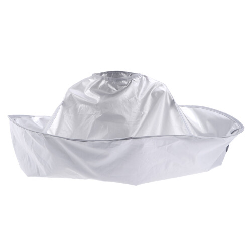 2Pcs Hair Cutting Cape Silver Nylon Comfortable Salon Barber Use