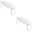 2Pcs Nail Arm Rest Tool White Microfiber Manicure Hand Cushion 7
