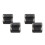 4Pcs Compact Black Metal Storage Box with Hinged Lid for Small Items 7