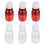 40Pcs Clear Graduated Plastic Reagent Bottles White Leak Proof Pet 1
