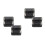 4Pcs Compact Black Metal Storage Box with Hinged Lid for Small Items 8