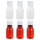 40Pcs Clear Graduated Plastic Reagent Bottles White Leak Proof Pet 2