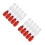 40Pcs Clear Graduated Plastic Reagent Bottles White Leak Proof Pet 7