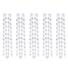 30Pcs Silver Curtain Tassel Beads Decorative Crystal Door String