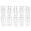 30Pcs Silver Curtain Tassel Beads Decorative Crystal Door String 1