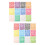 24 Sheets Adhesive Colored Alphabet And Number Stickers Multi-Use 9