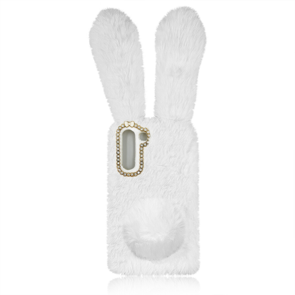 Furry Warm Phone Shell Bunny Ear Plush Case For S21 5G 3631378383944