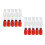 40Pcs Clear Graduated Plastic Reagent Bottles White Leak Proof Pet 5