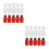40Pcs Clear Graduated Plastic Reagent Bottles White Leak Proof Pet 3