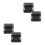 4Pcs Compact Black Metal Storage Box with Hinged Lid for Small Items 4