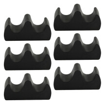 12Pcs Black Plastic Calligraphy Brush Rack Durable Pen Stand for Home
