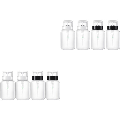 8 Pcs 200ml Lockable Nail Polish Remover Bottles With Pump 2