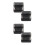 4Pcs Compact Black Metal Storage Box with Hinged Lid for Small Items 6
