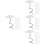 200Pcs Silver Iron Spiral Tacks Decorative Pins for Sofa and Bed 8