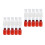 40Pcs Clear Graduated Plastic Reagent Bottles White Leak Proof Pet 4