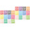 24 Sheets Adhesive Colored Alphabet And Number Stickers Multi-Use 6