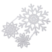 6Stk Weihnachts- Stanzvorlagen Langlebig Silber