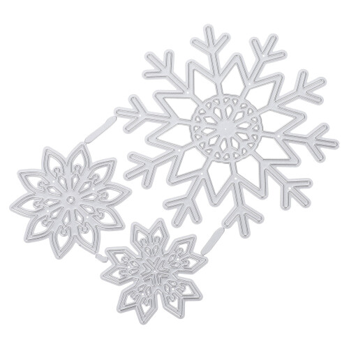 6Stk Weihnachts- Stanzvorlagen Langlebig Silber