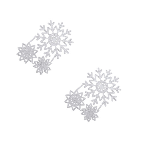 6Stk Weihnachts- Stanzvorlagen Langlebig Silber 2
