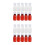 40Pcs Clear Graduated Plastic Reagent Bottles White Leak Proof Pet 6