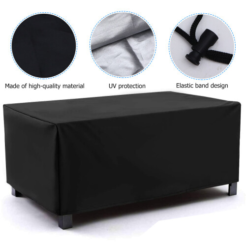 3Pcs Durable Black Deck Trunk Cover Waterproof Rainproof Storage 1