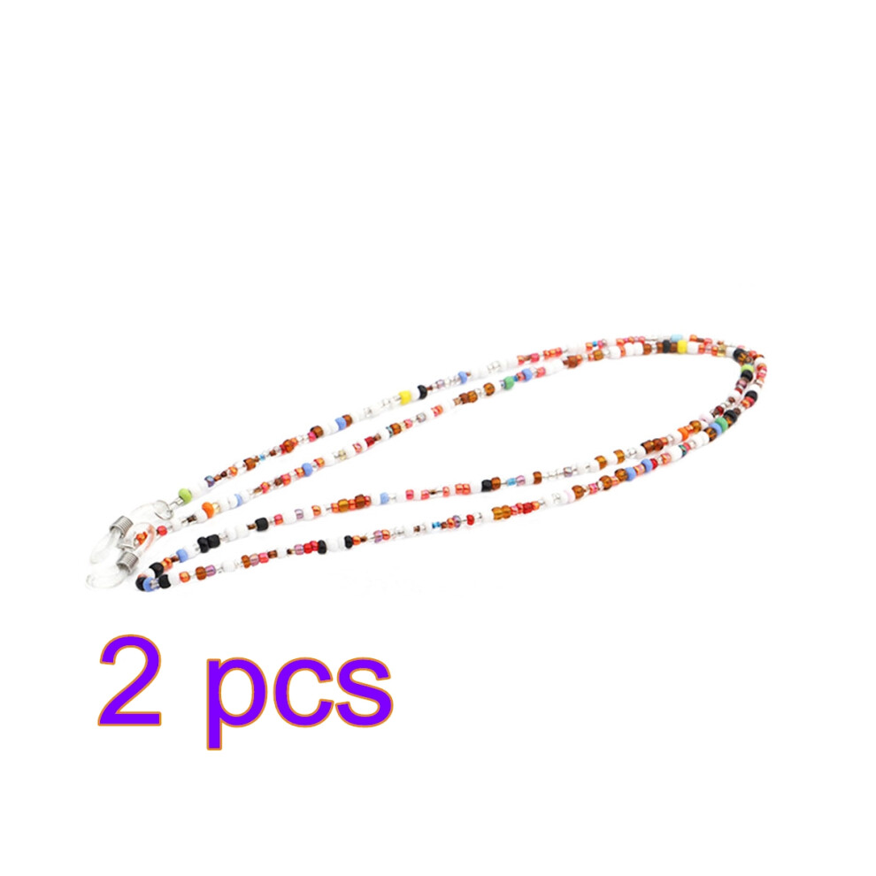 Villcase 2 Pcs Colorful Glasses Lanyard Miss Strap For Women Sunglasses Chain